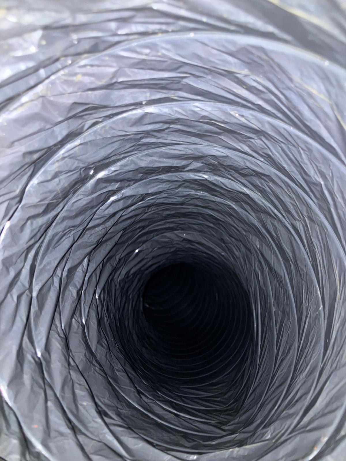 Clean air duct after professional vent cleaning